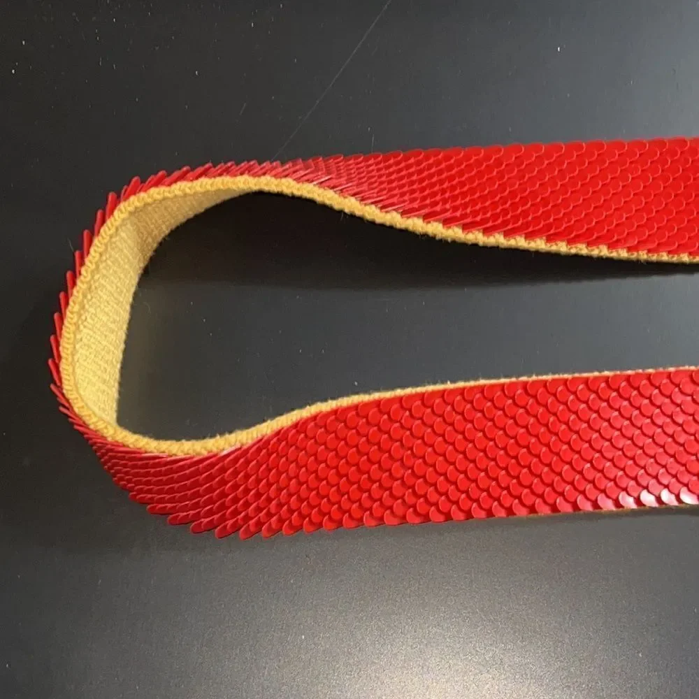 Vintage Red Stretchy Belt.